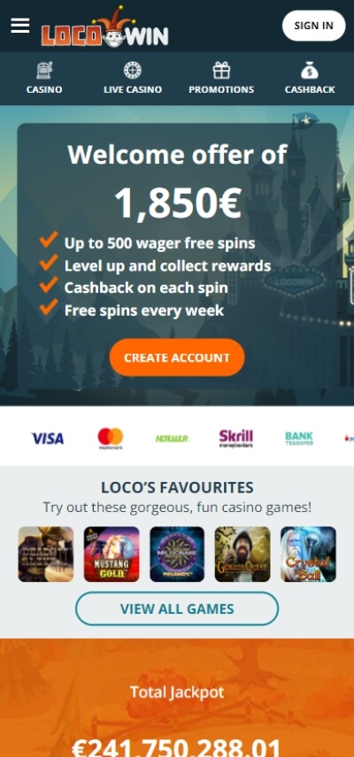 locowin casino bonus